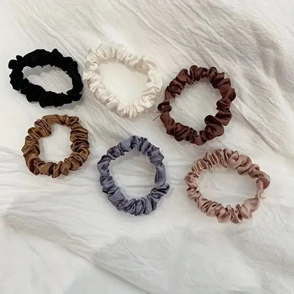 6Pcs Samt Haargummi